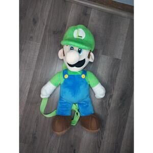 Mario Bros Luigi Plush Toy With Straps And Zip Up Pouch 2013
